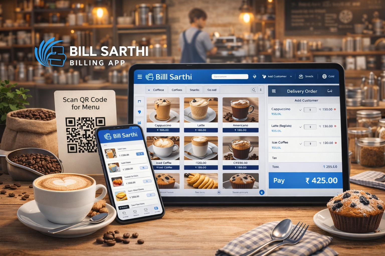 Cafe POS Software Dashboard